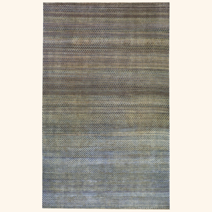 Gold Alchemy Traditional Silk Wool Blend Rug - 11'5" x 18'7"