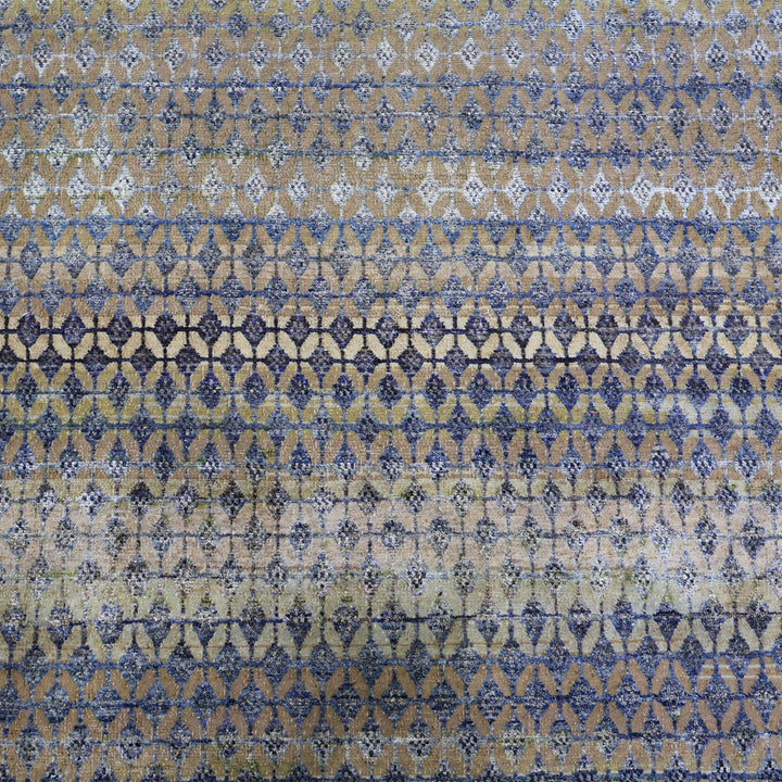 Gold Alchemy Traditional Silk Wool Blend Rug - 11'5" x 18'7"