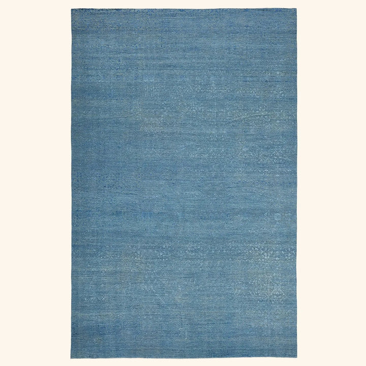 Blue Transitional Wool Rug - 15'6" x 24'1"