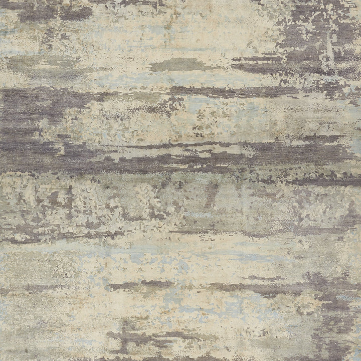Grey Modern Silk Rug - 14'1" x 22'5"