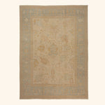 Beige Vintage Traditional Wool Rug - 13' x 17'6"