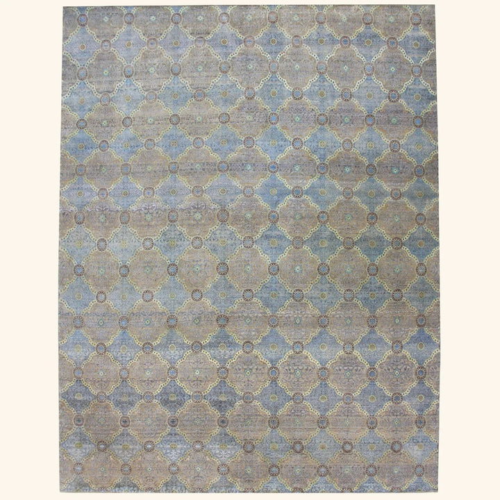 Grey Alchemy Transitional Wool Silk Blend Rug - 15'1" x 19'10"