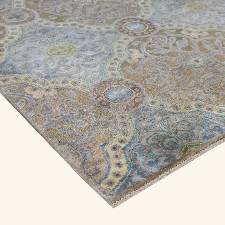 Grey Alchemy Transitional Wool Silk Blend Rug - 15'1" x 19'10"