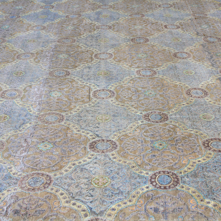 Grey Alchemy Transitional Wool Silk Blend Rug - 15'1" x 19'10"