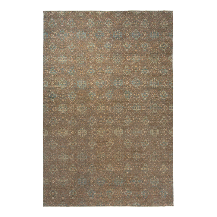 Brown Antique Tussa Traditional Rug - 15'6" x 23'1"