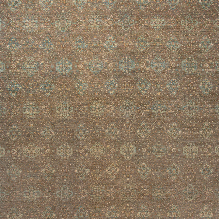 Brown Antique Tussa Traditional Rug - 15'6" x 23'1"