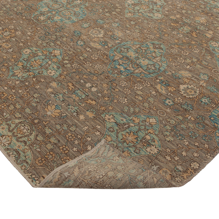 Brown Antique Tussa Traditional Rug - 15'6" x 23'1"