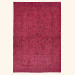 Pink Overdyed Wool Rug - 13'6" x 21'