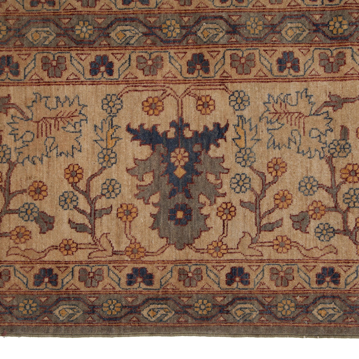 Brown Traditional Wool Rug - 12'2" x 17'10"