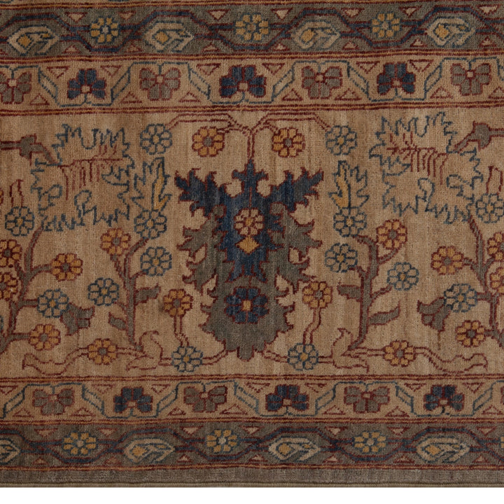 Brown Traditional Wool Rug - 12'2" x 17'10"