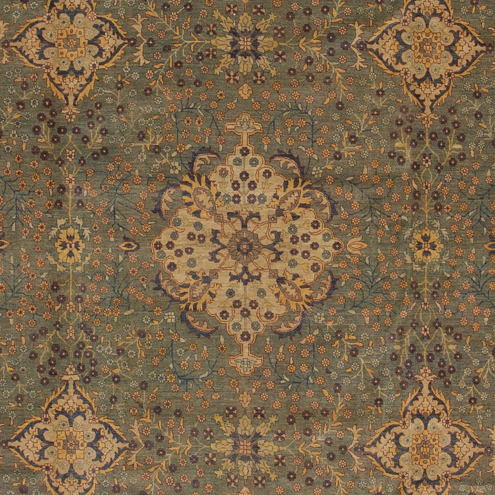 Brown Traditional Wool Rug - 12'2" x 17'10"