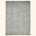 Grey Traditional Wool Silk Blend Rug - 12'1" x 17'7"