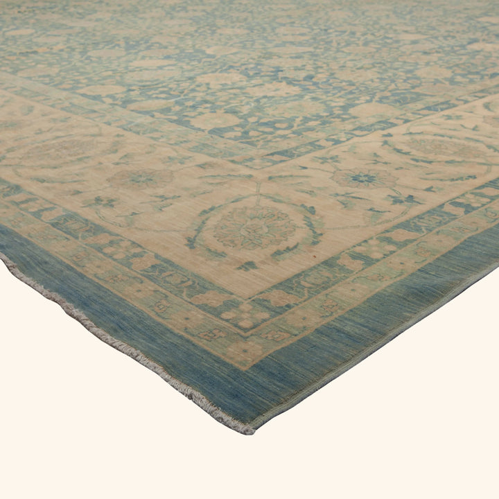 Blue Traditional Wool Rug - 16'4" x 23'7"
