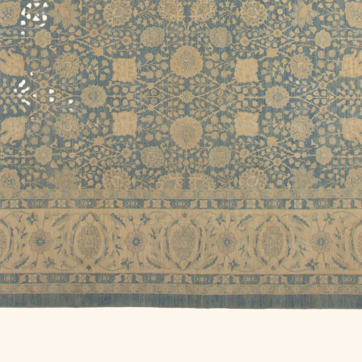 Blue Traditional Wool Rug - 16'4" x 23'7"