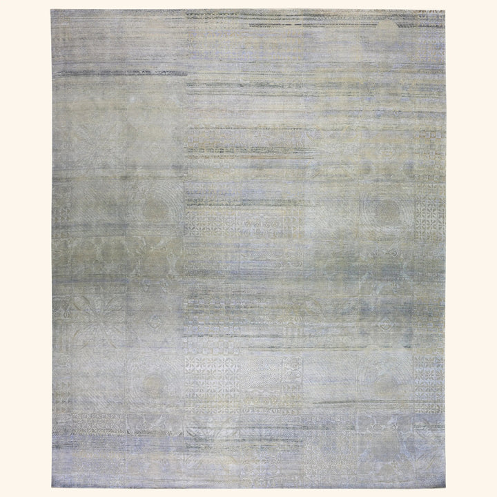 Grey Alchemy Contemporary Silk Wool Blend Rug - 16' x 20'3"