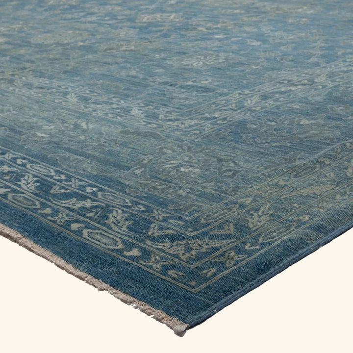 Blue Transitional Wool Rug - 15'8" x 25'7"