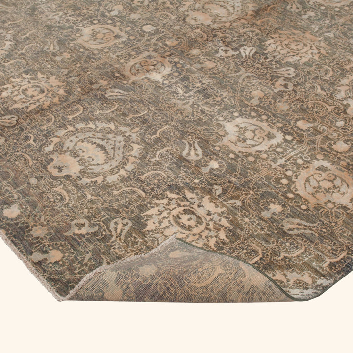 Brown Transitional Wool Rug - 12' x 14'11"