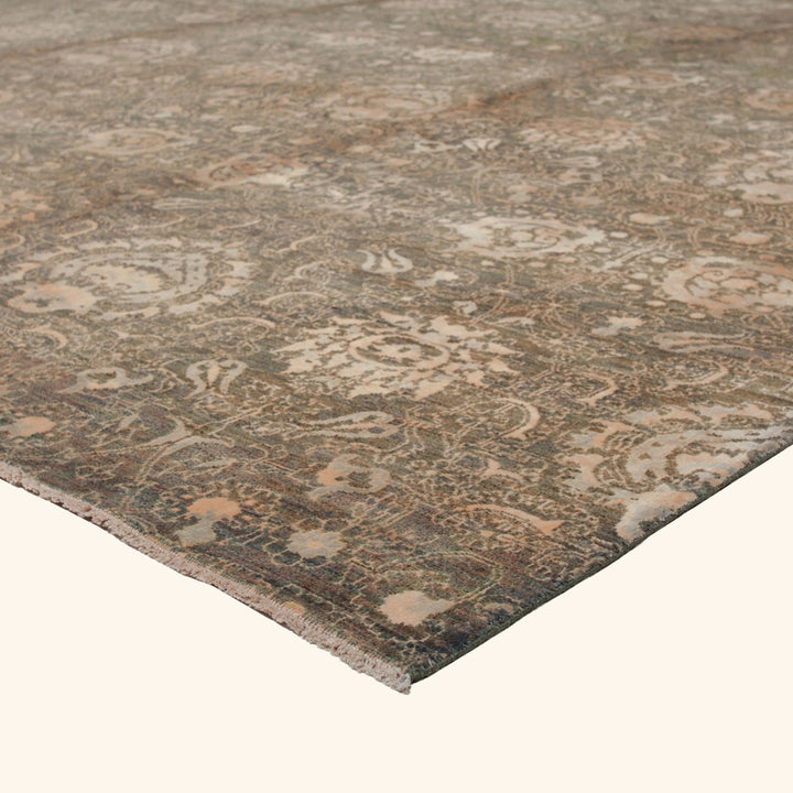 Brown Transitional Wool Rug - 12' x 14'11"