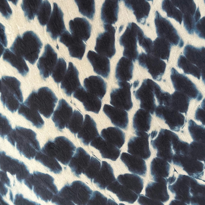 Shibori Waves Silk Lumbar Pillow 16x24
