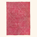 Pink Berber Wool Rug - 8'8" x 11'8"