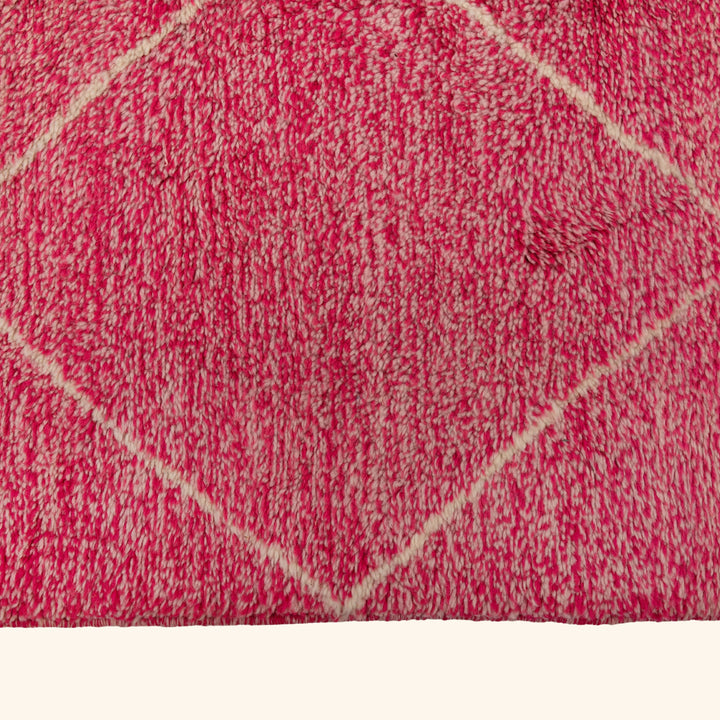 Pink Berber Wool Rug - 8'8" x 11'8"
