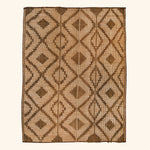 Brown Tuareg Bamboo Leather Mat -  10'6" x 13'2"
