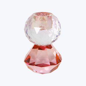 Stacked Crystal Candle Holder - hover