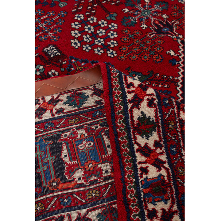 Red Traditional Persian Josagan Wool Rug - 9' x 12'
