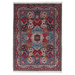 Red Traditional Persian Sarouk Wool Rug - 6'10" x 9'5"