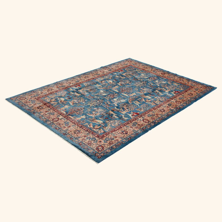 Blue Traditional Persian Wool Rug - 8'2" x 11'7"