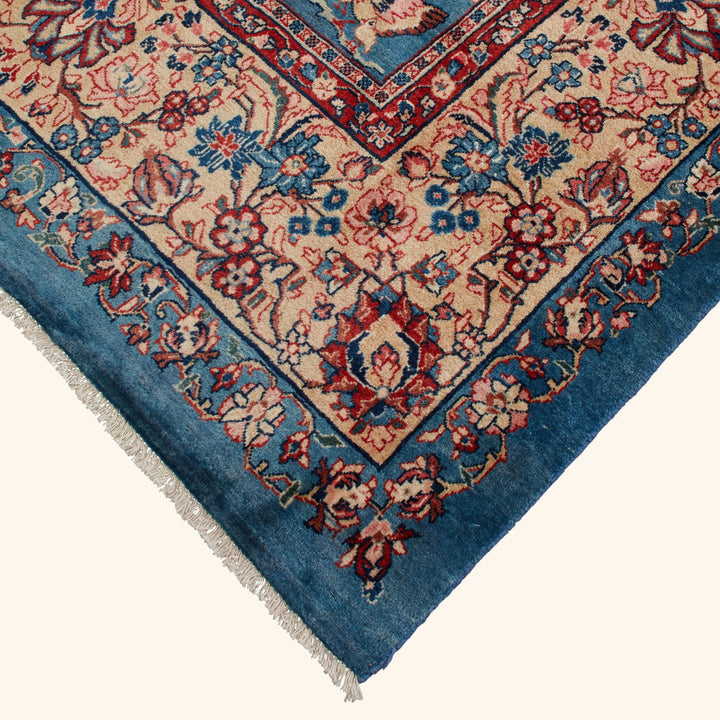 Blue Traditional Persian Wool Rug - 8'2" x 11'7"