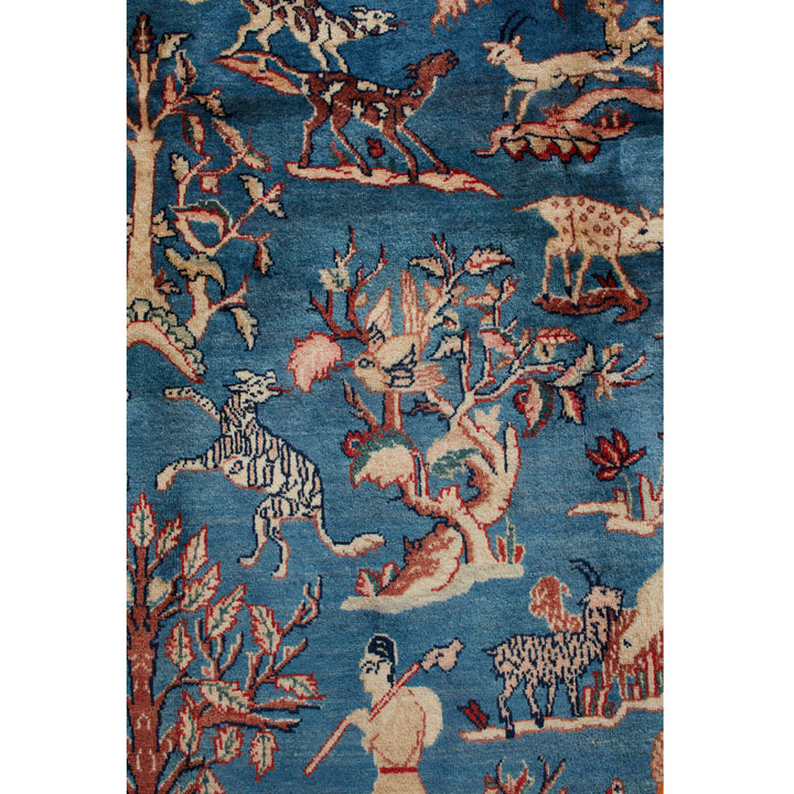 Blue Traditional Persian Wool Rug - 8'2" x 11'7"