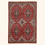Red Traditional Persian Gabbeh Wool Rug - 7' x 10'1"