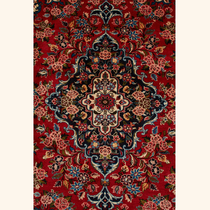 Red Traditional Persian Gabbeh Wool Rug - 7' x 10'1"