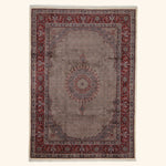 Brown Traditional Persian Mood Wool Rug - 8'1" x 11'5"