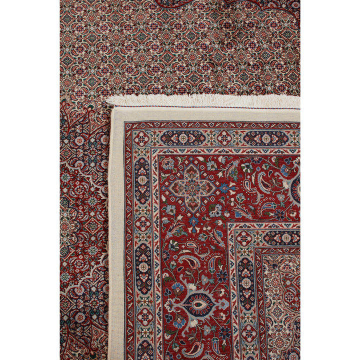 Brown Traditional Persian Mood Wool Rug - 8'1" x 11'5"