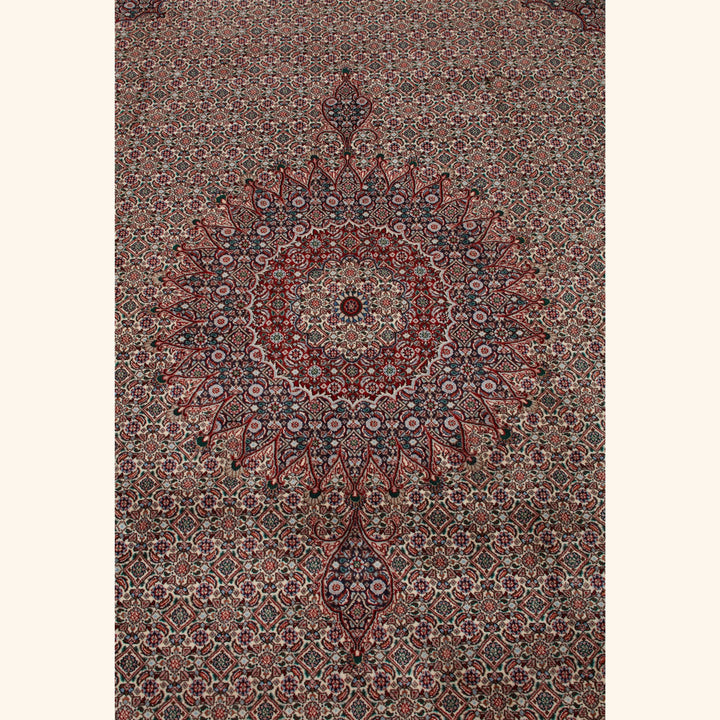 Brown Traditional Persian Mood Wool Rug - 8'1" x 11'5"