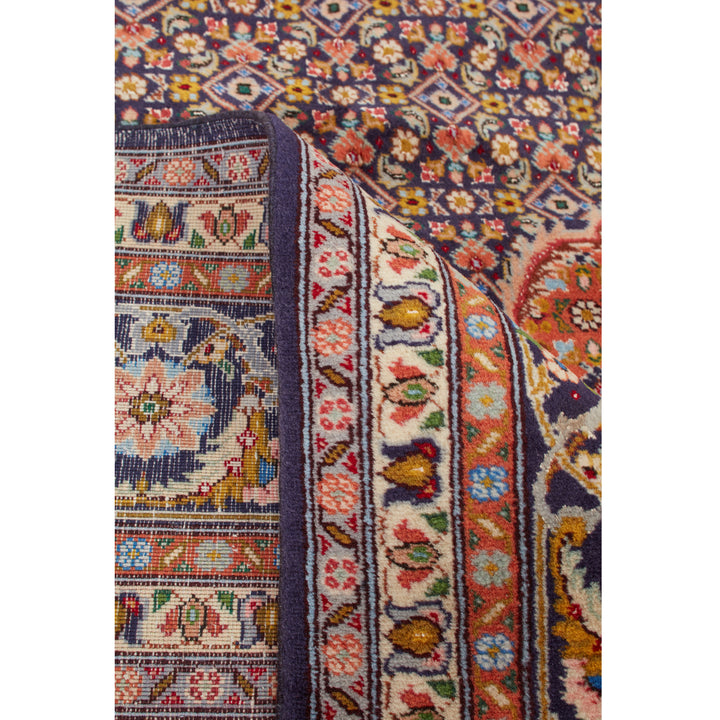Orange Traditional Persian Tabriz Wool Rug - 8'3" x 11'10"