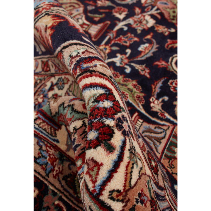Black Traditional Persian Kashmar Wool Rug - 8'4" x 11'3"