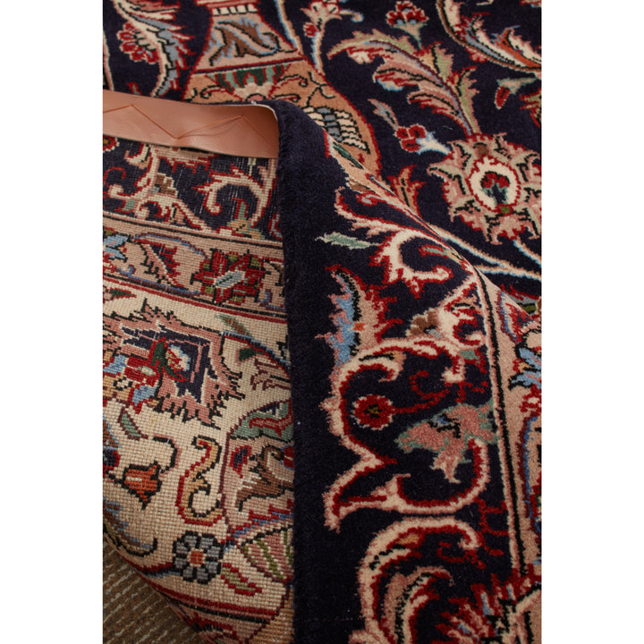 Black Traditional Persian Kashmar Wool Rug - 8'4" x 11'3"