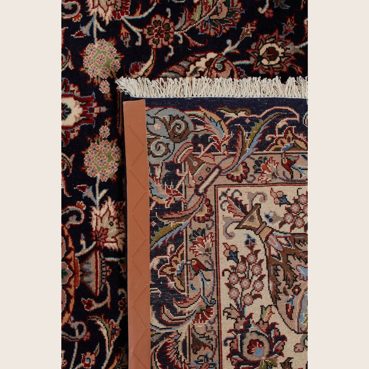 Black Traditional Persian Kashmar Wool Rug - 8'4" x 11'3"