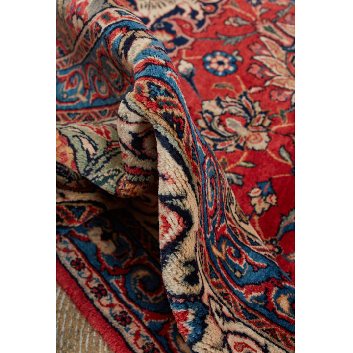 Red Traditional Persian Saroogh Wool Rug - 9' x 11'7"