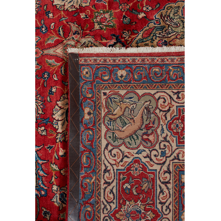 Red Traditional Persian Saroogh Wool Rug - 9' x 11'7"