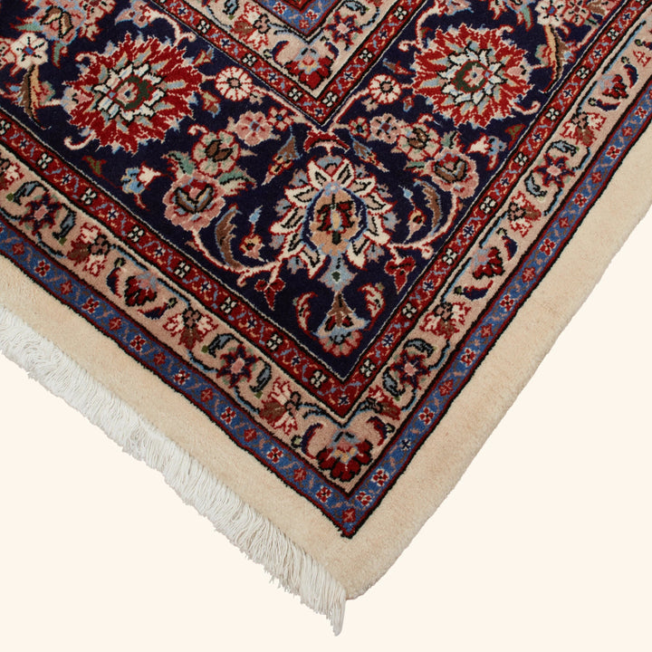 Ivory Traditional Persian Kashmar Wool Rug - 8' x 11'