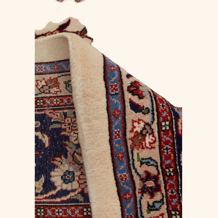 Ivory Traditional Persian Kashmar Wool Rug - 8' x 11'