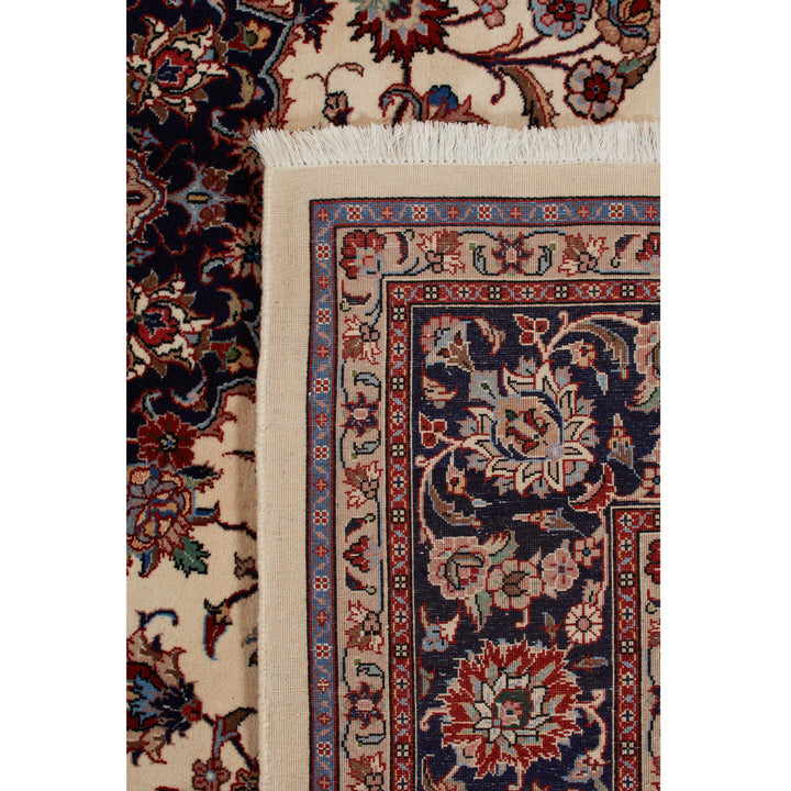 Ivory Traditional Persian Kashmar Wool Rug - 8' x 11'