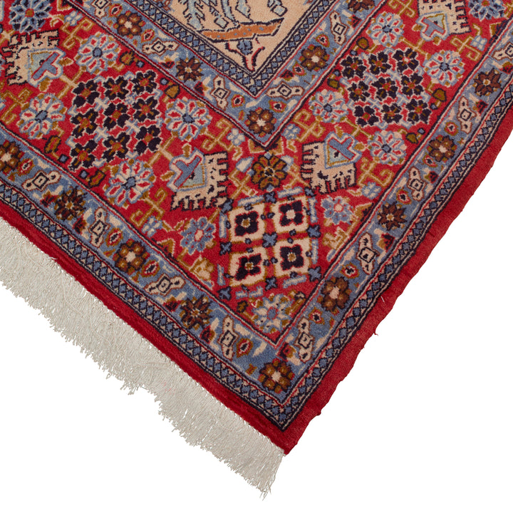 Black Traditional Persian Josagan Wool Rug - 6'9" x 10'5"