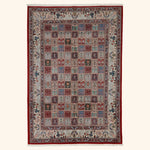 Blue Traditional Persian Mood Wool Rug - 6'6" x 9'5"