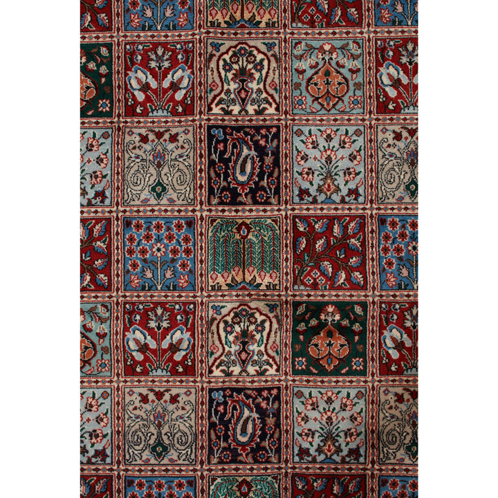 Blue Traditional Persian Mood Wool Rug - 6'6" x 9'5"