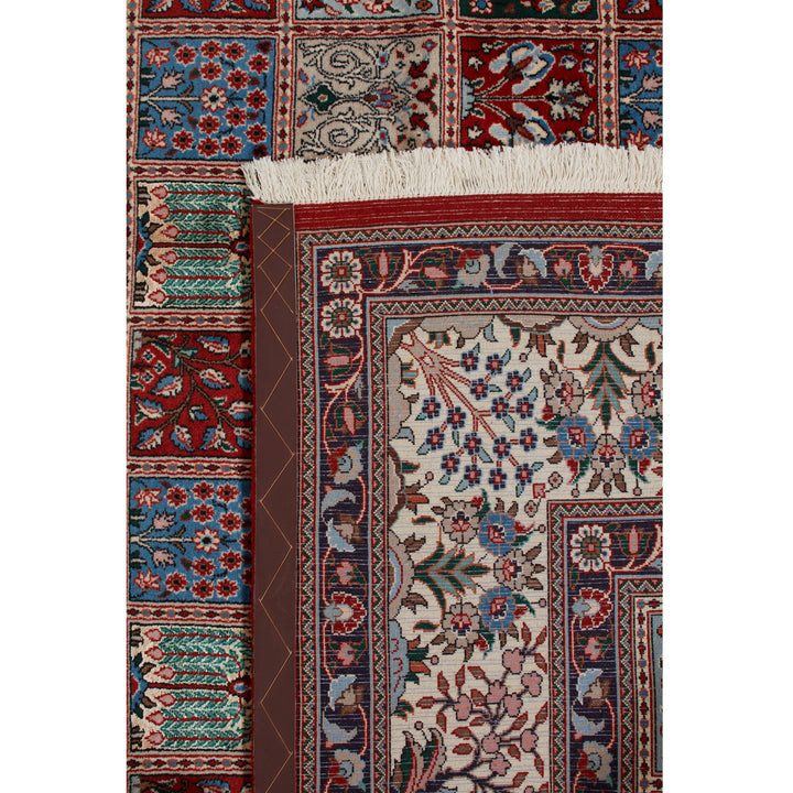 Blue Traditional Persian Mood Wool Rug - 6'6" x 9'5"